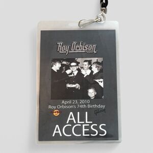 Roy Orbison Rare 74th Birthday All Access Pass Gibson Guitars Pretty Woman
